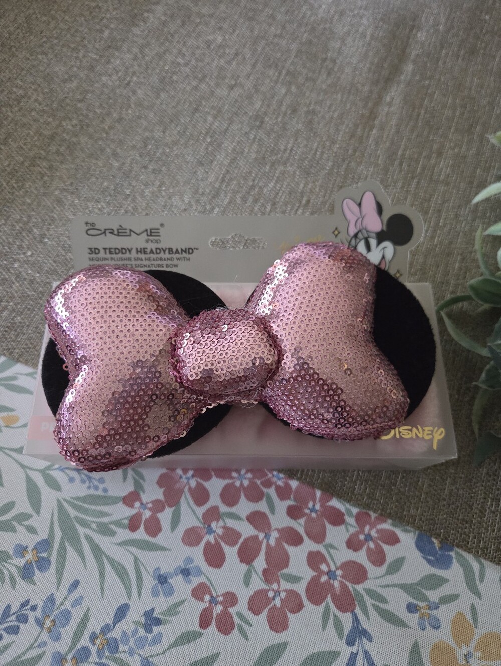 Pink Sequin Bow Headband by The Creme Shop
